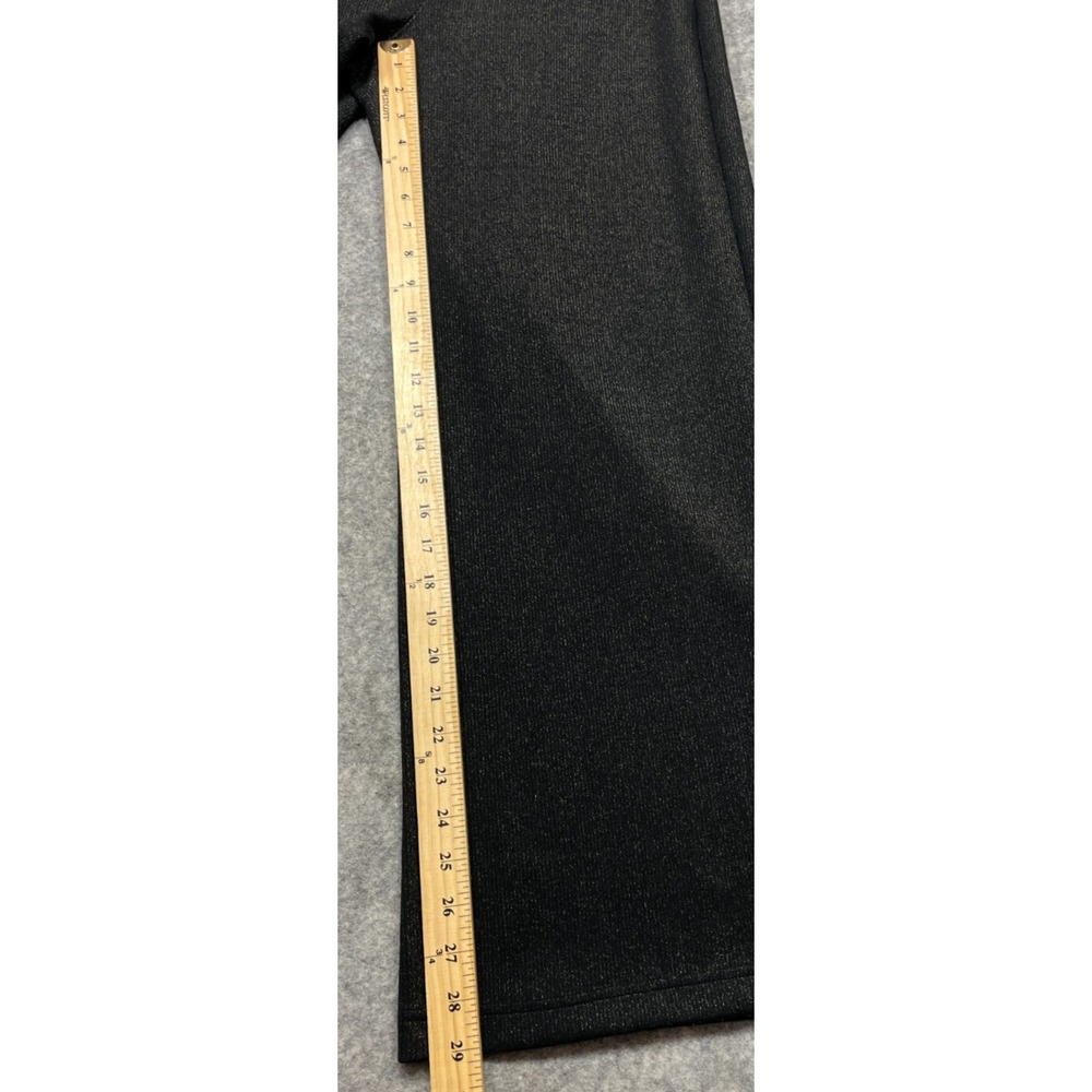 Spanx AirEssentials Shimmer Wide Leg Pants Womens S Black Gunmetal Pull On - Picture 11 of 13